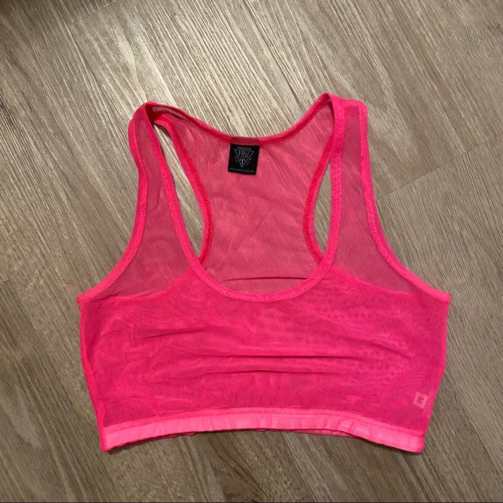 Freedom Ravewear mesh sports bra